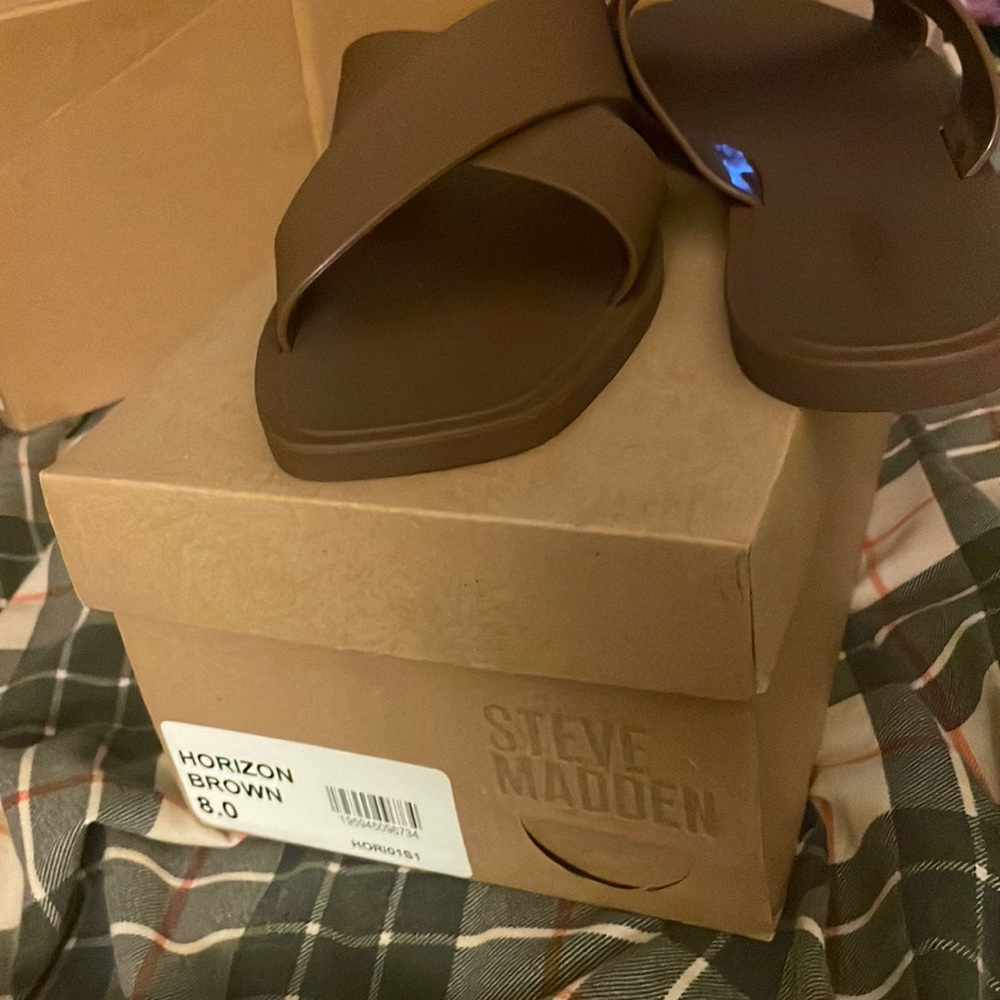 Brown Steve Madden Horizon Sandals